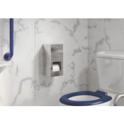 ETAL  Lockable Double Toilet Roll Holder Stainless Steel