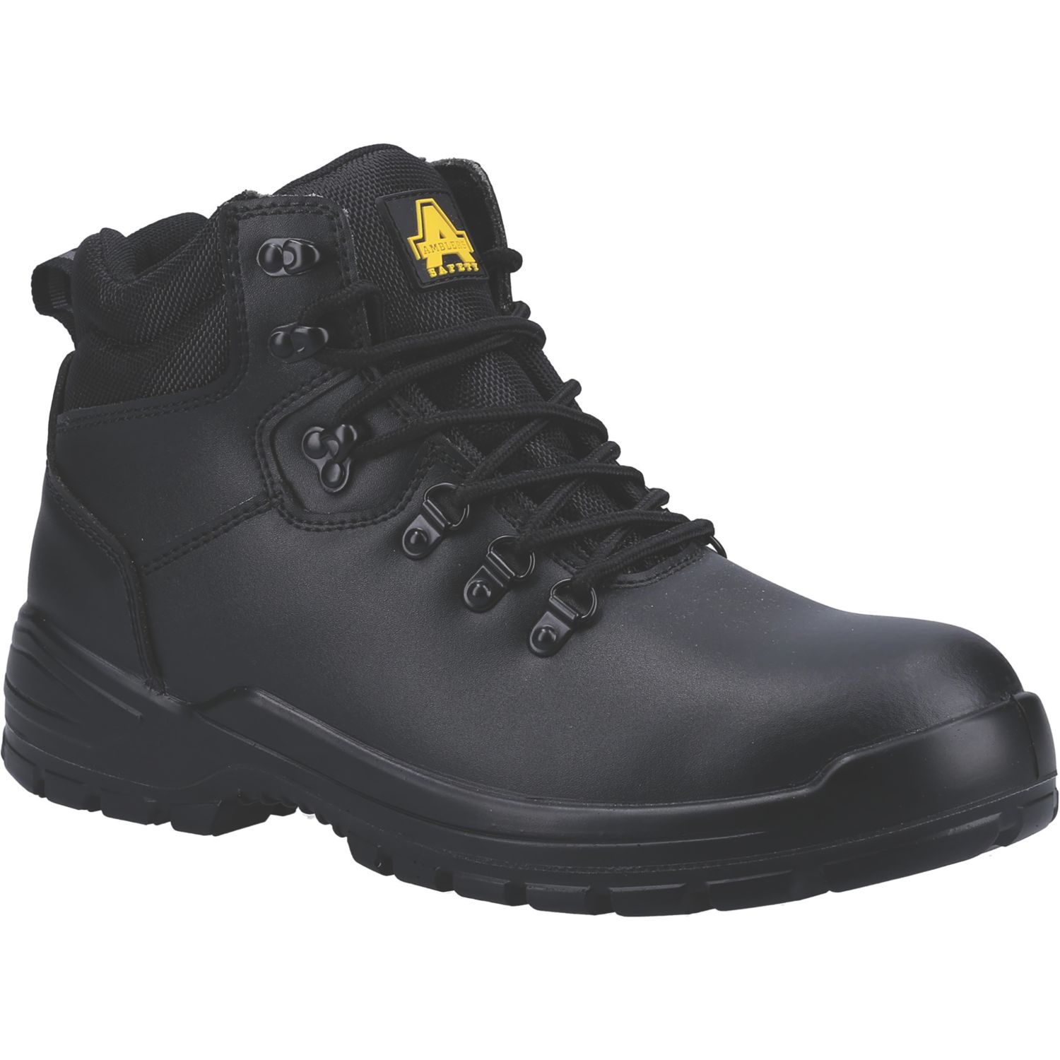 Amblers 258 Size 6 Black Water-Resistant Steel Toe Cap Safety Boots (258TT)