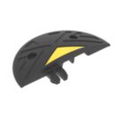 JSP 10mph Speed Bump End Caps Black / Yellow 50mm 2 Pack