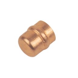 Flomasta  Copper Solder Ring Stop Ends 8mm 2 Pack