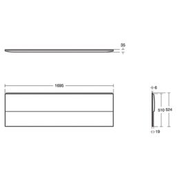 Ideal Standard Uniline Bath Front Panel 1700mm White