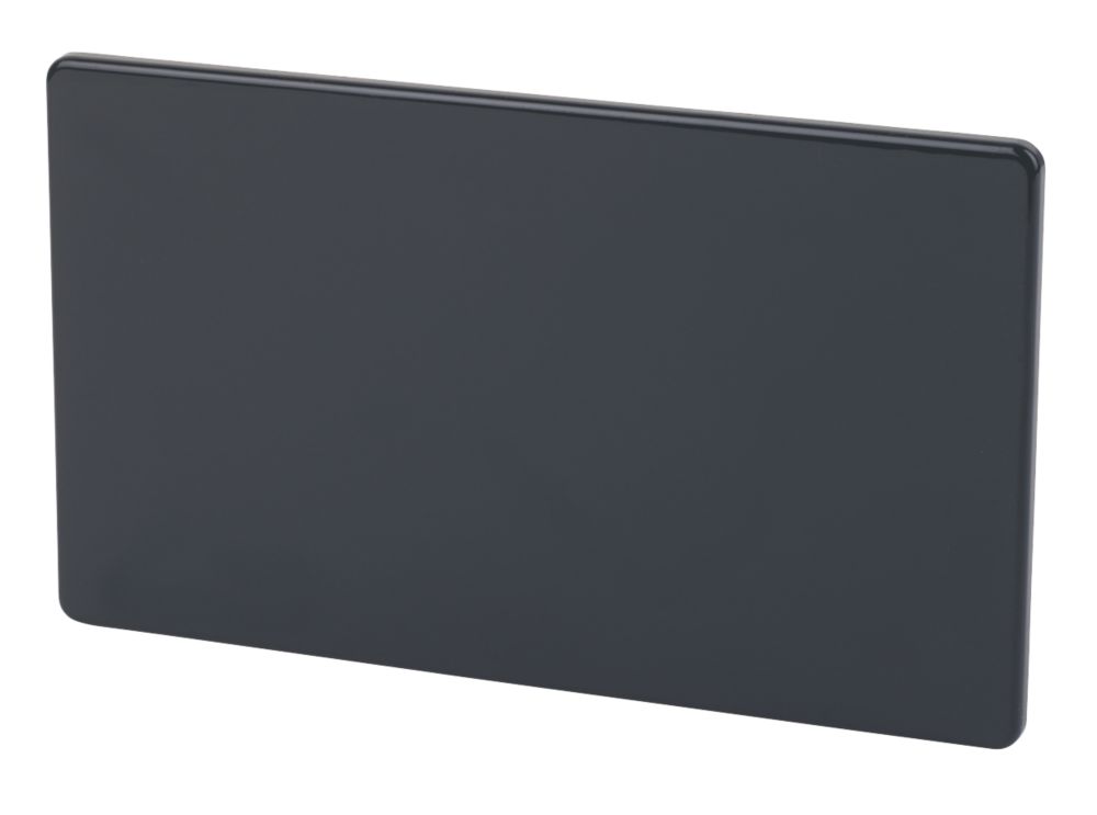 Varilight  2-Gang Blanking Plate Jet Black