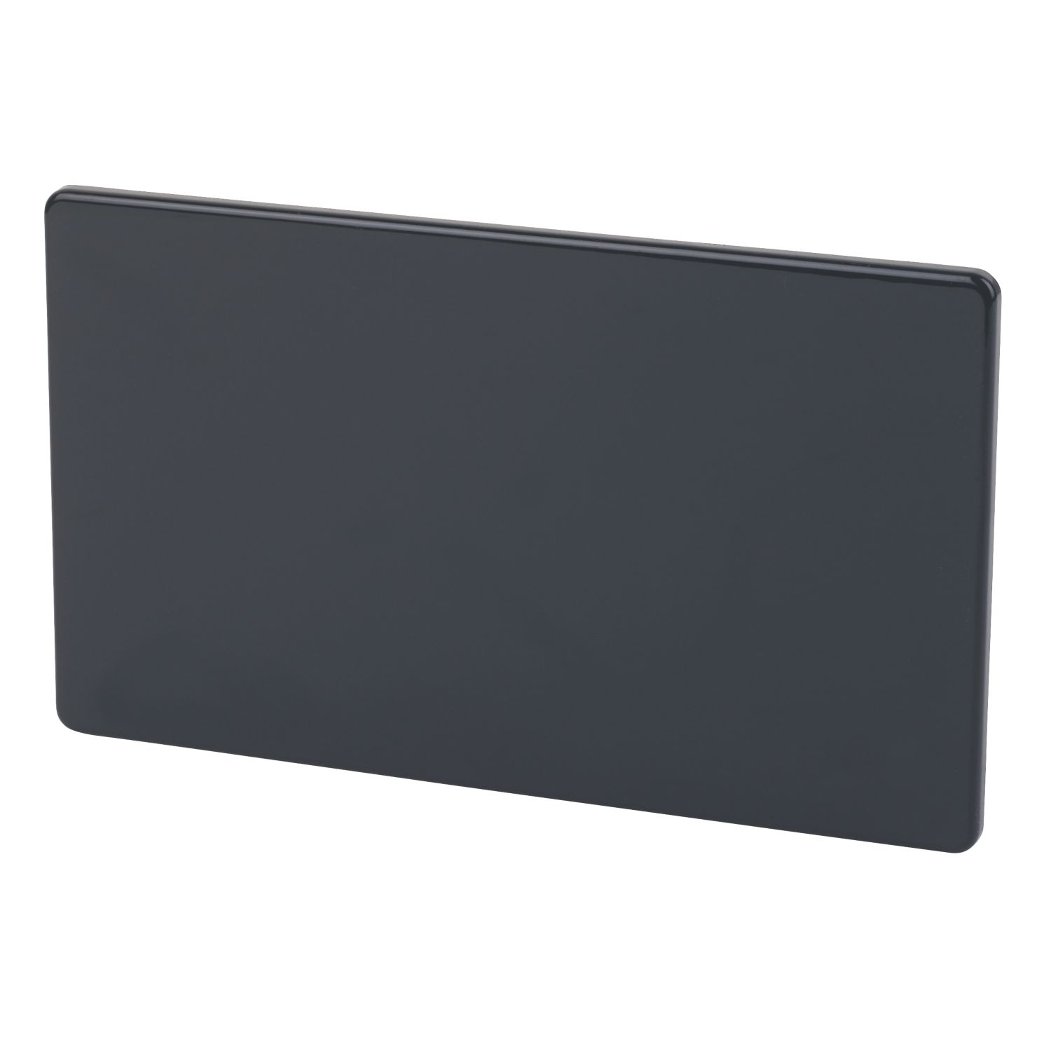 Varilight 2-Gang Blanking Plate Jet Black (25953)