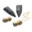 Tower Brass Exterior Gland Kit Short 20mm Black 2 Pack