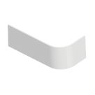 Utah Curved Front Panel for Corner Bath 1500mm White Gloss