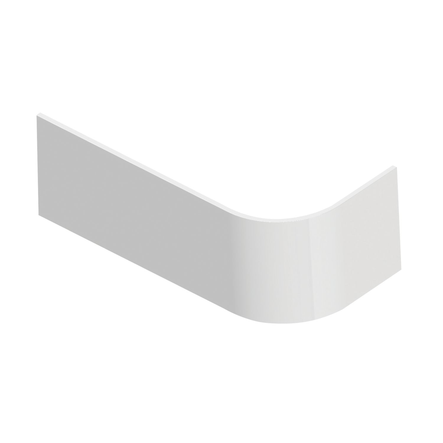 Utah Curved Front Panel for Corner Bath 1500mm White Gloss (259AE)