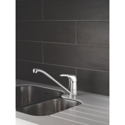 Refurb Swirl Tirso Single Lever Mono Mixer Kitchen Tap Chrome
