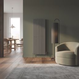 Flomasta  1800mm x 608mm 6298BTU Anthracite Vertical Designer Radiator