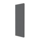 Flomasta  1800mm x 608mm 6298BTU Anthracite Vertical Designer Radiator