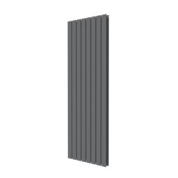 Flomasta  1800mm x 608mm 6298BTU Anthracite Vertical Designer Radiator