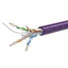 Labgear Cat 6 Purple LSZH 4-Pair 8-Core Unshielded Ethernet Cable 305m Box