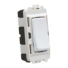 Knightsbridge  20AX Grid DP Control Switch Matt White