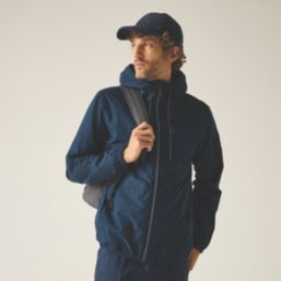 Regatta Shorebay Waterproof Jacket Navy / Tigerlilly Orange 2X Large Size 56.6" Chest