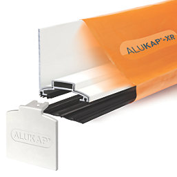 ALUKAP-XR White 0-100mm Glazing Wall Bar 2400mm x 60mm