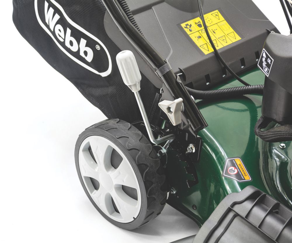 Webb WER460ES 46cm 173cc Self Propelled Rotary Lawn Mower Screwfix
