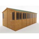 Rowlinson  9' x 18' (Nominal) Apex Shiplap T&G Timber Workshop