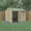 Forest Beckwood 9' 6" x 8' (Nominal) Reverse Apex Shiplap Timber Shed with Base