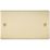 Knightsbridge  2-Gang Blanking Plate Brushed Brass