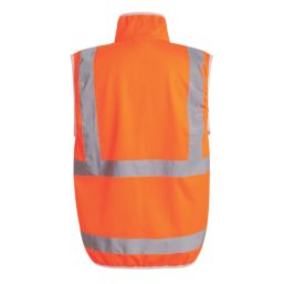 Regatta Pro Zip Collar Vest Hi-Vis Vest Orange 2X Large 47" Chest