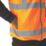 Regatta Pro Zip Collar Vest Hi-Vis Vest Orange 2X Large 47" Chest