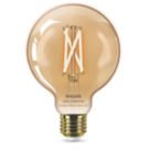 Philips Filament Globe Amber E27 ES G95 LED Smart Light Bulb 7W 640lm