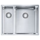 Refurb Franke Bari 1.5 Bowl Stainless Steel Kitchen Sink 560mm x 200mm