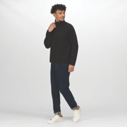 Regatta Micro Zip Neck Fleece Black 2X Large 47" Chest