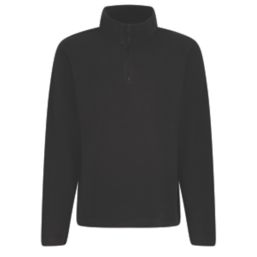 Regatta Micro Zip Neck Fleece Black 2X Large 47" Chest