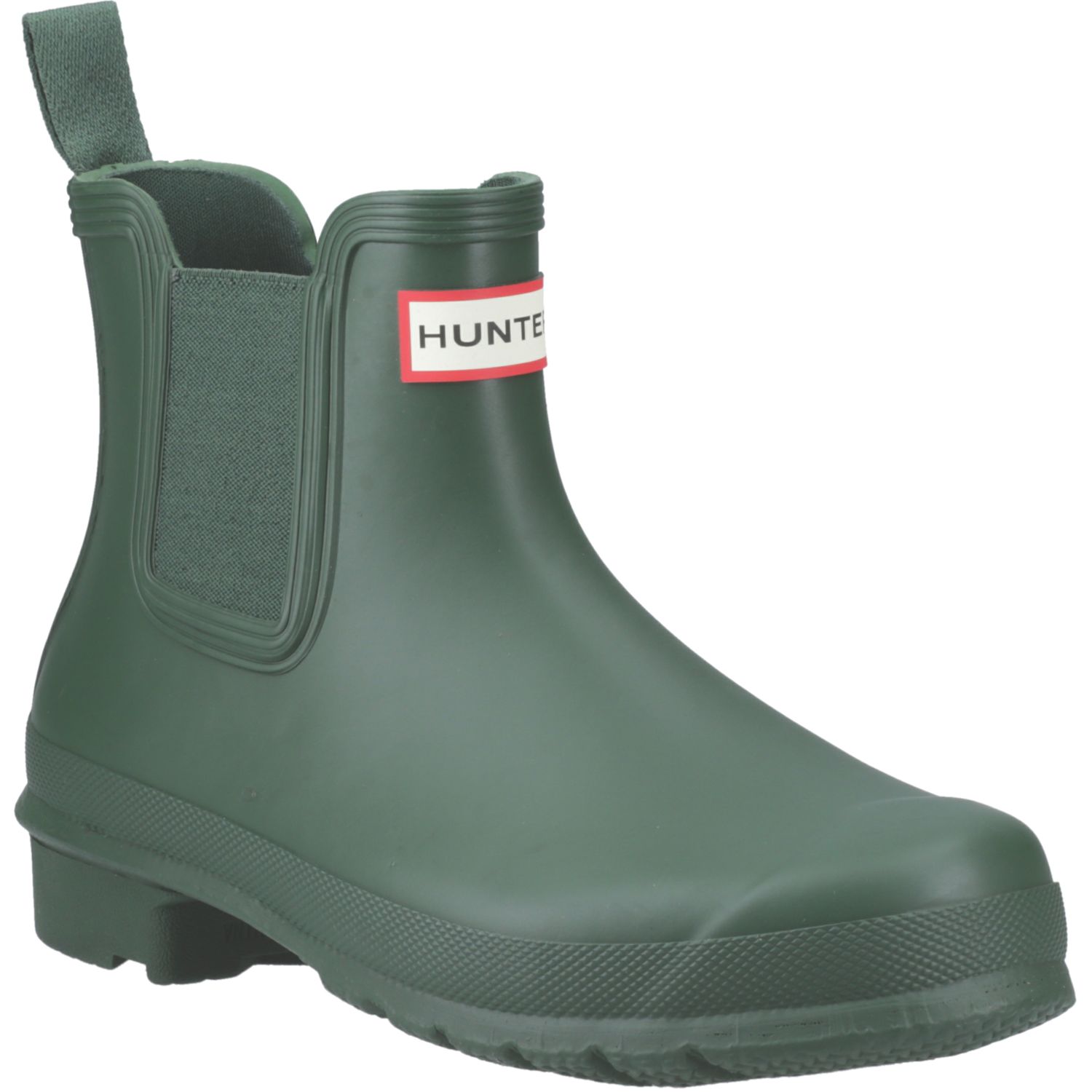 Hunter Original Chelsea Size 9 Womens Green Waterproof Non Safety Dealer Boots (259XN)