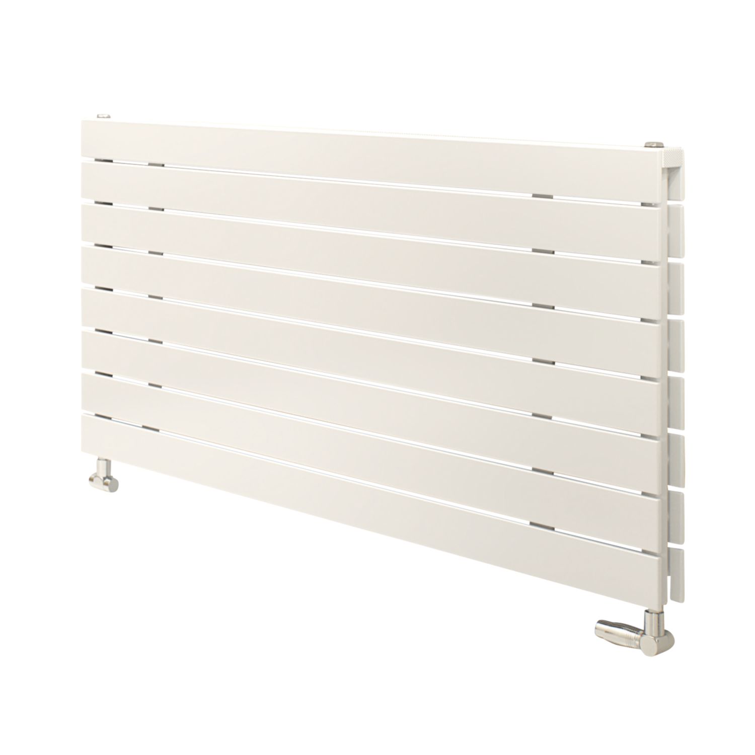 Ximax Oceanus Duplex Deluxe 595mm x 1200mm 3758BTU White Horizontal Designer Radiator (2600H)