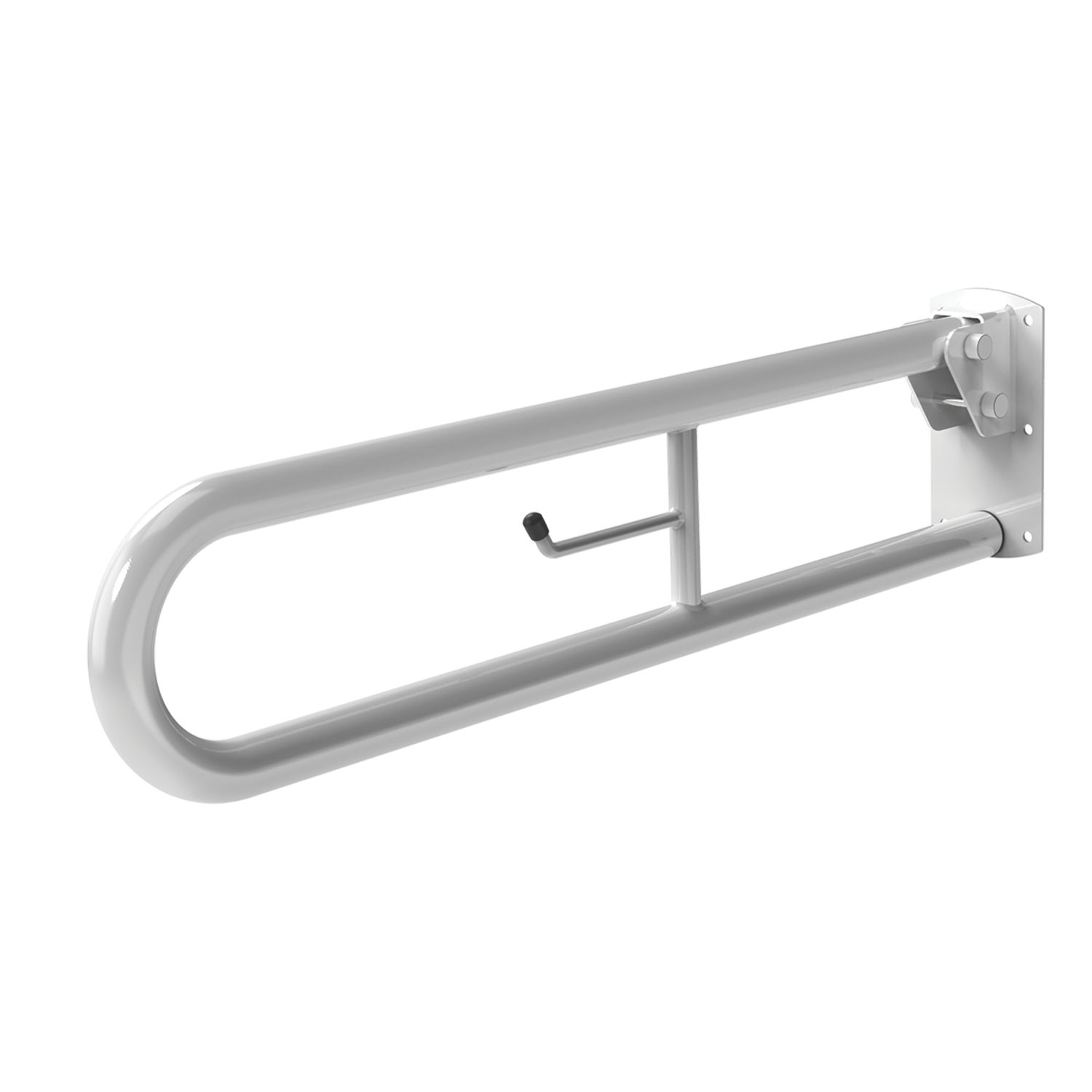 Nymas NymaPRO Doc M Trombone Lift & Lock Hinged Grab Rail White 800mm x 200mm x 35mm (2605X)