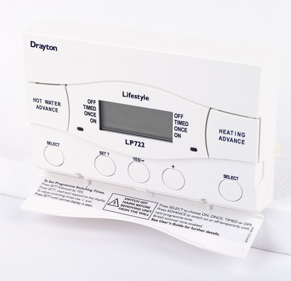 Drayton LP722 2-Channel Digital Programmer - Screwfix