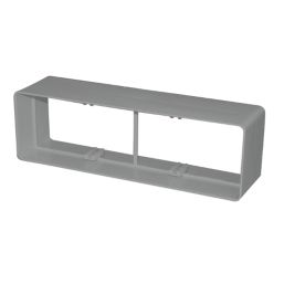 Manrose Rectangular Flat Channel Connector White 204mm