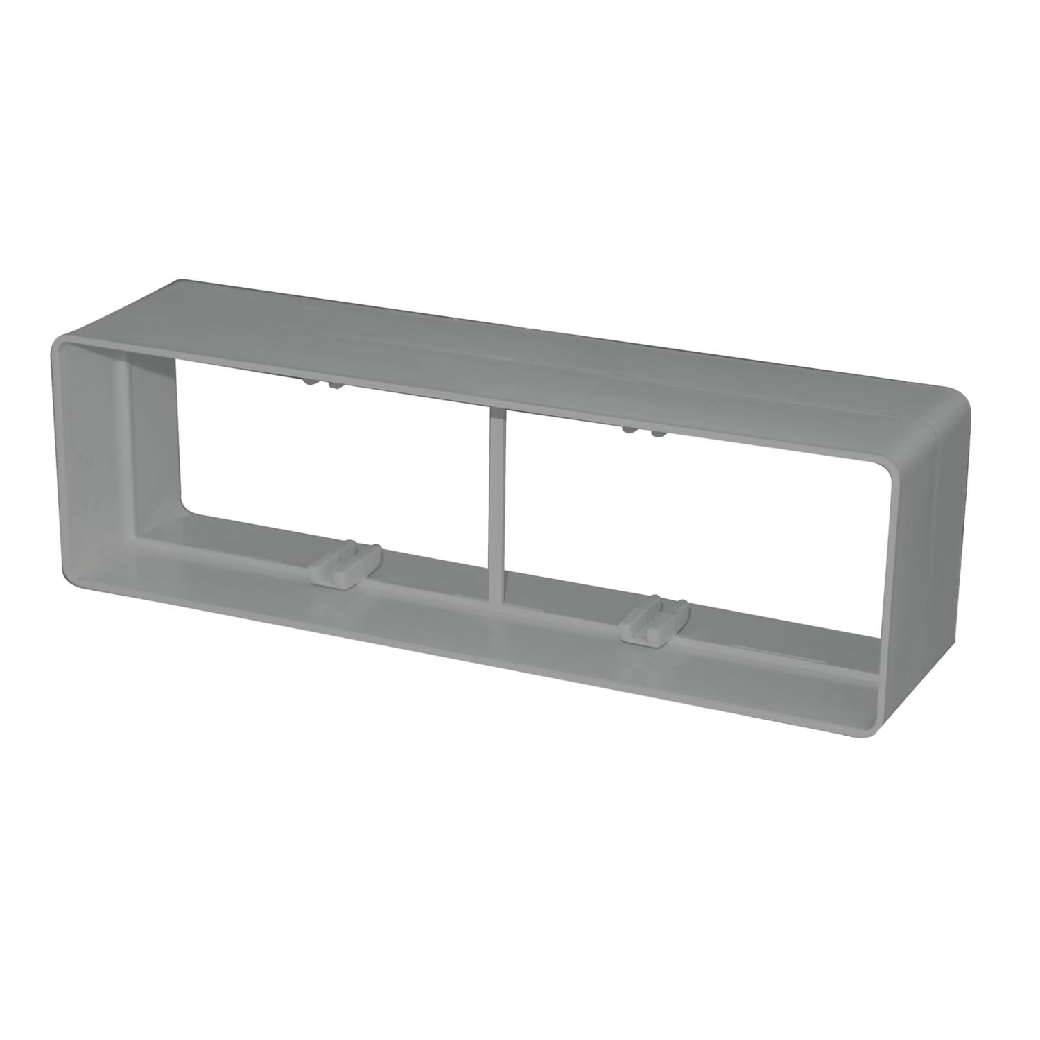 Manrose Rectangular Flat Channel Connector White 204mm (26088)