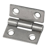 Eclipse Self-Colour  Steel Fixed Pin Hinges 25 x 22mm 2 Pack