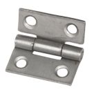 Eclipse Self-Colour  Steel Fixed Pin Hinges 25mm x 22mm 2 Pack