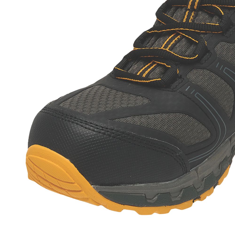 DeWalt Garrison Safety Trainers Charcoal Grey Yellow Size 9