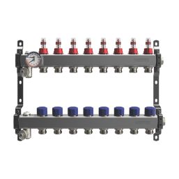 Warmup 8 Port S3 Underfloor Heating Manifold Stainless Steel