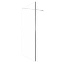 Palermo  Semi-Framed Showerwall Glass Chrome 700mm x 1950mm