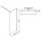 Palermo  Semi-Framed Showerwall Glass Chrome 700mm x 1950mm