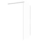 Palermo  Semi-Framed Showerwall Glass Chrome 700mm x 1950mm