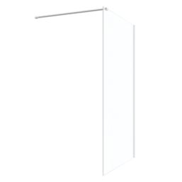 Palermo  Semi-Framed Showerwall Glass Chrome 700mm x 1950mm