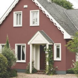 Sandtex 5Ltr Ultra Smooth Brick Red Masonry Paint