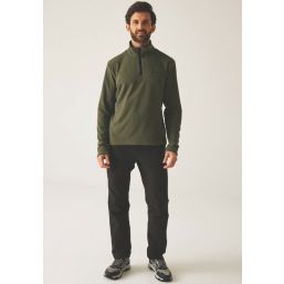 Regatta Thompson Half Zip Fleece Olive Night 4X Large 59.4" Chest