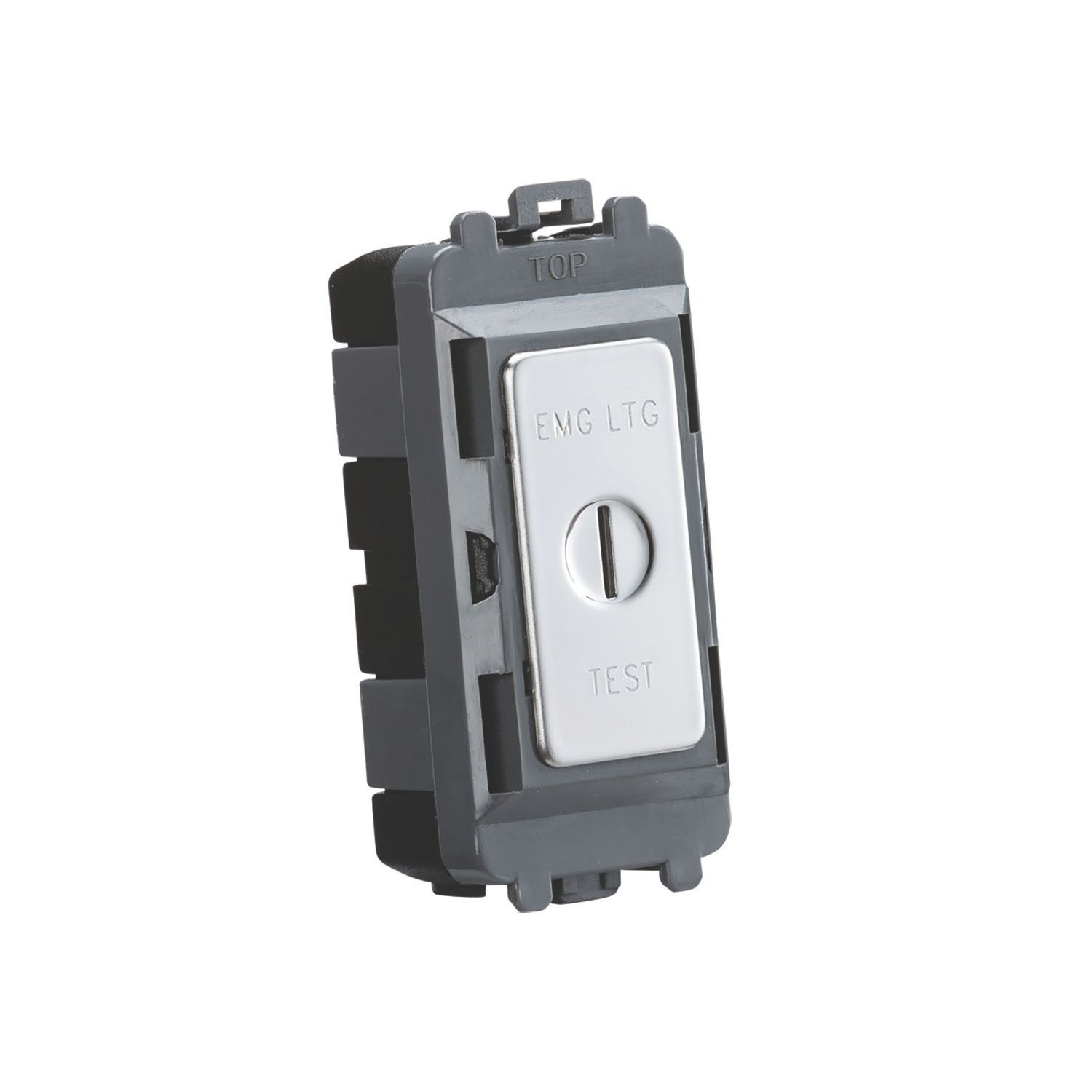 Knightsbridge 20AX Grid DP Emergency Lighting Test Key Switch Polished Chrome (260CR)
