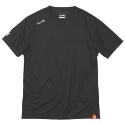 Scruffs Tech Short Sleeve T-Shirt Black X Large 45-48" Chest