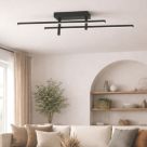Eglo Trepiliano LED Ceiling Light Black 20W 2500lm
