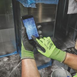 Milwaukee Hi-Vis Cut Level 4/D Gloves Fluorescent Yellow Medium