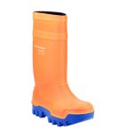 Dunlop Purofort Thermo Size 5 Orange Steel Toe Cap Safety Wellies Screwfix