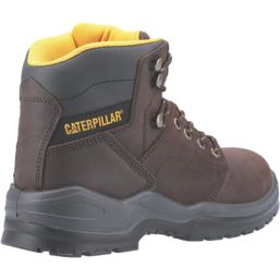 CAT Striver Size 5  Brown Water-Resistant Steel Toe Cap Safety Boots